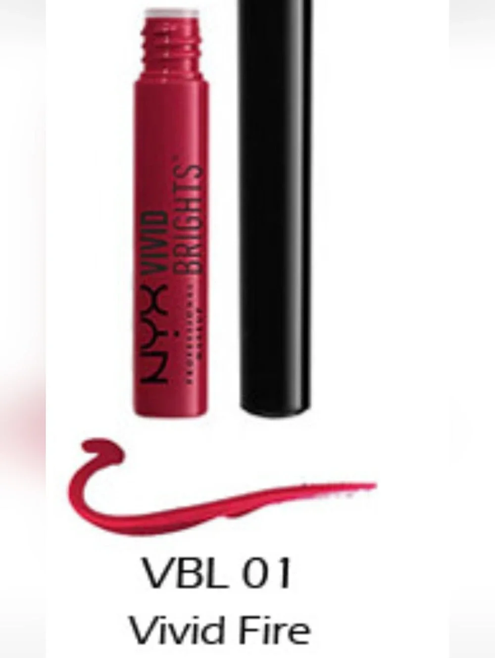 🧚‍♀️#VBL01 VIVID FIRE NYX Vivid Brights Colored Liquid Eyeliner NIB